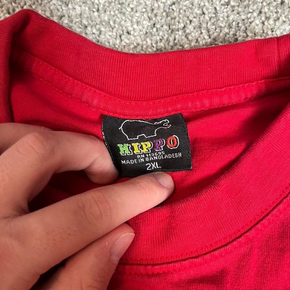 y2k red skater shirt very baggy‼️ - Picture 5 of 5